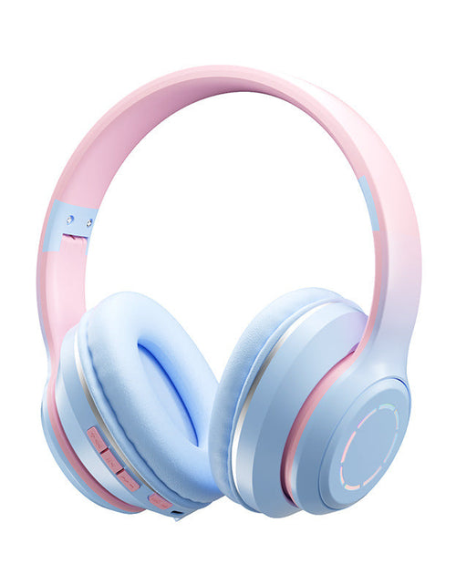 Load image into Gallery viewer, Gradient Bluetooth Earphones Head Mounted Phone Earphones Foldable Earphones
