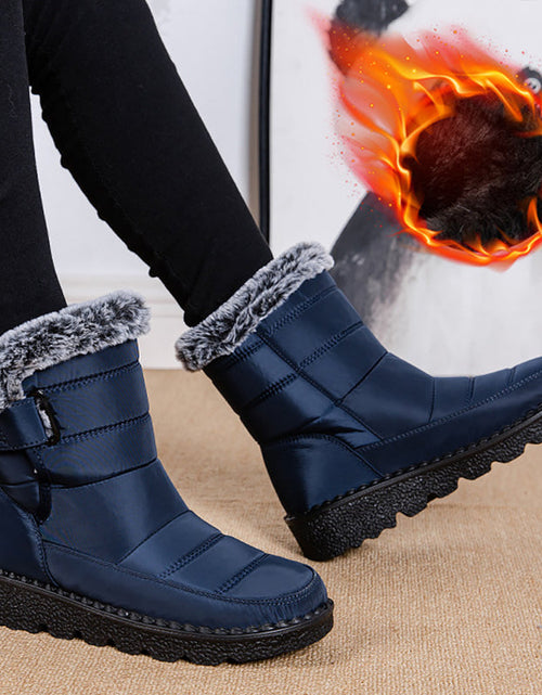 Load image into Gallery viewer, Women’s Waterproof Plush Snow Boots
