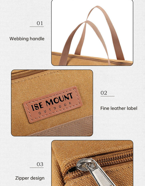Load image into Gallery viewer, Outdoor Camping Accessories Storage Bag Tent Wind Rope Nail Tool Storage Bag Camping Portable Nail Bag Cylinder Bag
