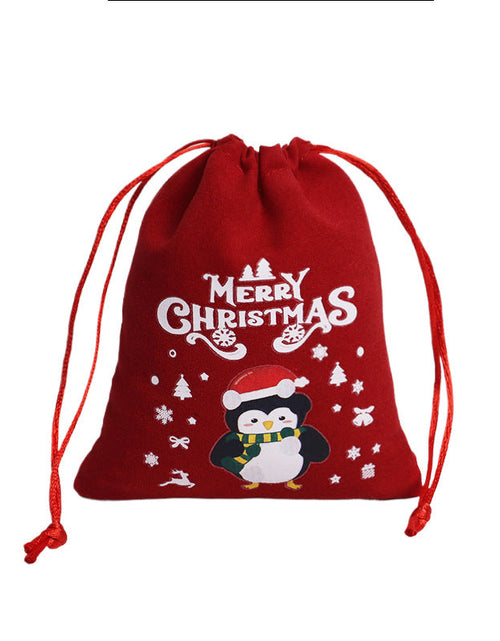 Load image into Gallery viewer, Christmas Gift Velvet/linen Drawstring Bags Bracelet Jewelry Candy Packaging Bags

