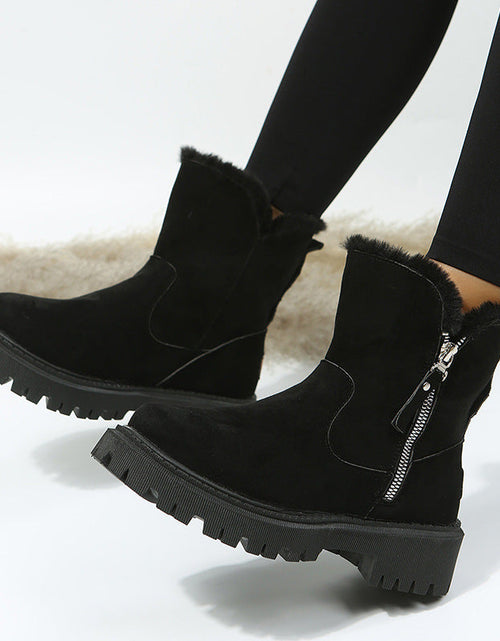 Load image into Gallery viewer, Women’s Plush Snow Boots – Warm Waterproof Winter Boots (Plus Size)
