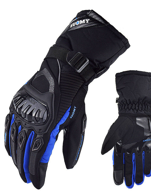 Load image into Gallery viewer, Motorcycle waterproof, windproof, warm winter touch-screen motorcycle riding gloves hand guards anti-fall thick long gloves
