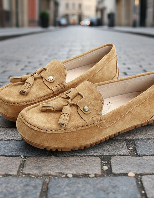 Load image into Gallery viewer, Soft-Bottom Non-Slip Slip-On Loafer Flats — Women’s Easy Comfort Shoes
