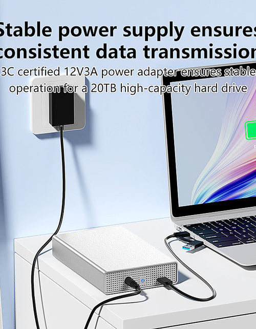 Load image into Gallery viewer, Lanshuo SAS/SATA portable hard drive case 2.5-inch desktop laptop all metal solid-state drive case
