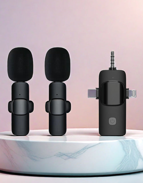 Load image into Gallery viewer, Wireless lavalier microphone for live streaming recording, Little Bee speaker, computer camera for recording, microphone for live streaming, machine
