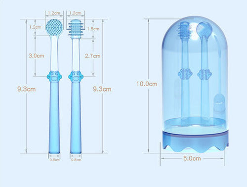 Load image into Gallery viewer, Baby Toothbrush Tongue Coating Baby Teeth Deciduous Teeth Silicone Newborn Early Brush
