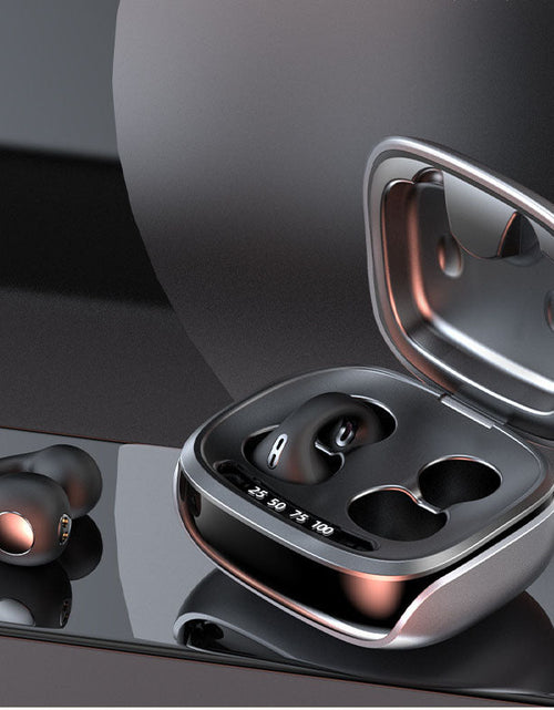 Load image into Gallery viewer, JX80 bone conduction clip on Bluetooth earphones with spray code noise reduction, high battery life, and no delay
