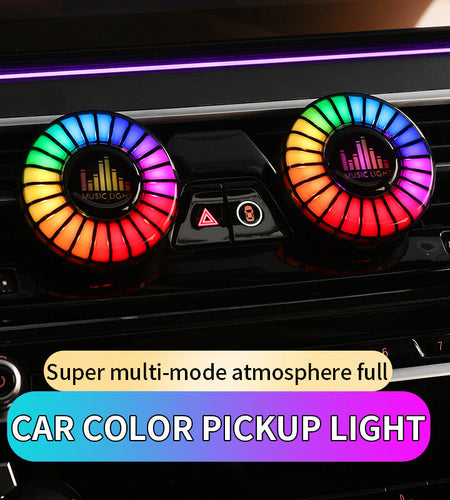Car aromatherapy air outlet atmosphere light Car sound pickup light Car perfume voice-controlled rhythm light