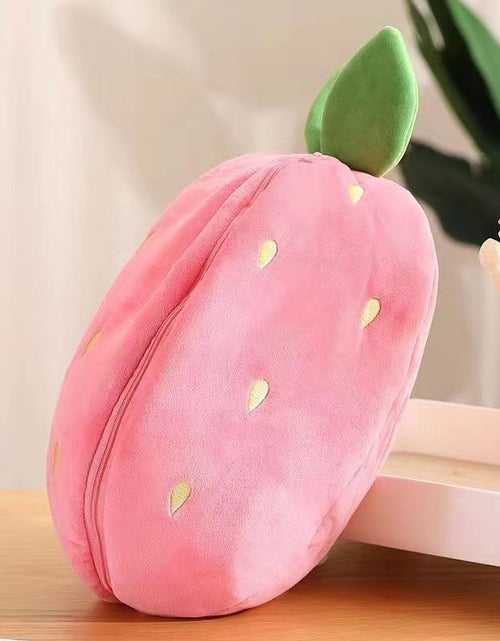 Load image into Gallery viewer, Kawaii Fruit Transfigured Bunny Plush Toy Cute Carrot Strawberry Turn Into Rabbit Plush Toy Kids Birthday Christmas Gift Muppet
