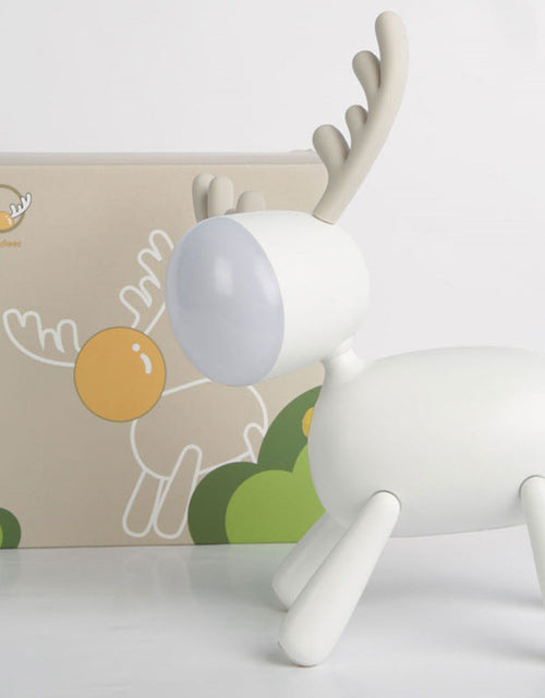 Load image into Gallery viewer, Cartoon Deer Night Light USB Charging With Sleeping Silicone Led Elk Light Children's Student Desk Reading Lamp
