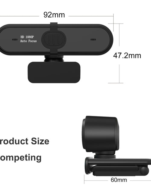 Load image into Gallery viewer, Computer camera with 5 million AF and 1080P autofocus for business video conferencing and online courses
