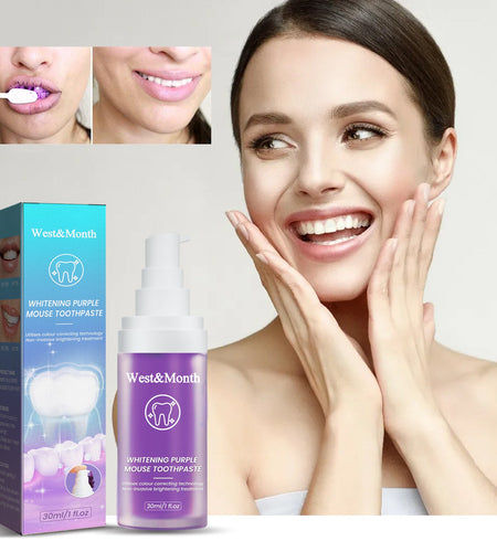 West&Month Purple Mousse Toothpaste Daily Mouthguard Gently Cleans Stains And Tartar Freshen The Mouth