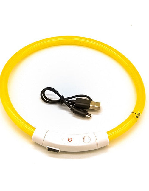 Load image into Gallery viewer, Dog luminous collar luminous pet collar USB charging neck ring LED luminous dog collar
