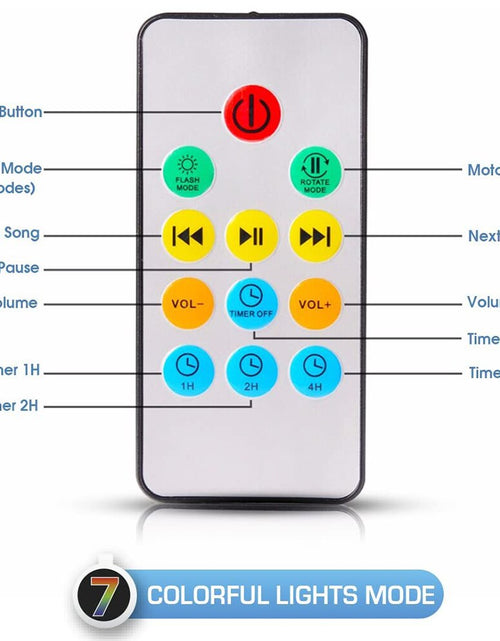Load image into Gallery viewer, Ocean Wave Projector Light Led Night Lamp Music Player Remote Control USB Starry Projection Living Bedroom Party Decor Gifts
