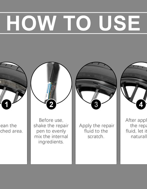 Load image into Gallery viewer, Black Car Wheel Scratches Repair Pen Car Paint Scratches Scratches Decontamination Repair Paint Pen
