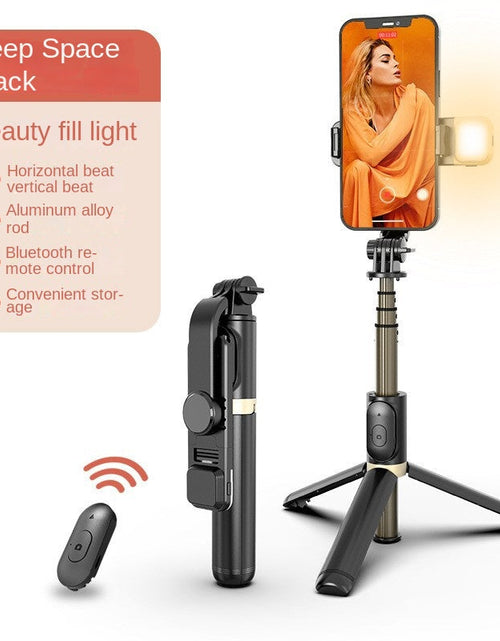 Load image into Gallery viewer, Wholesale Bluetooth Selfie Stick with Fill Light Extended Universal Phone Live Streaming Tripod

