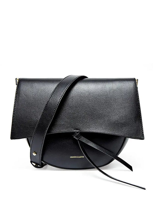 Load image into Gallery viewer, Versatile Leather Shoulder Bag with Retro Saddle Design
