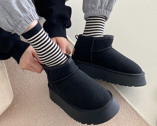 Load image into Gallery viewer, Women’s Thick Sole Snow Boots
