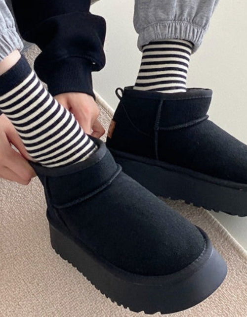 Load image into Gallery viewer, Women’s Thick Sole Snow Boots
