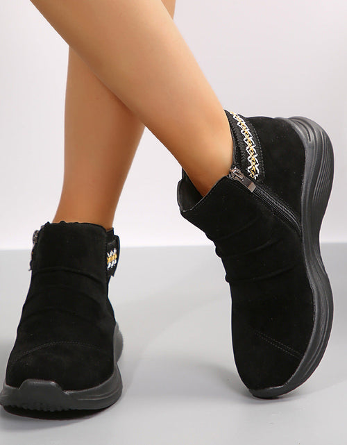 Load image into Gallery viewer, Round-Toe Women’s Frosted Martin Boots
