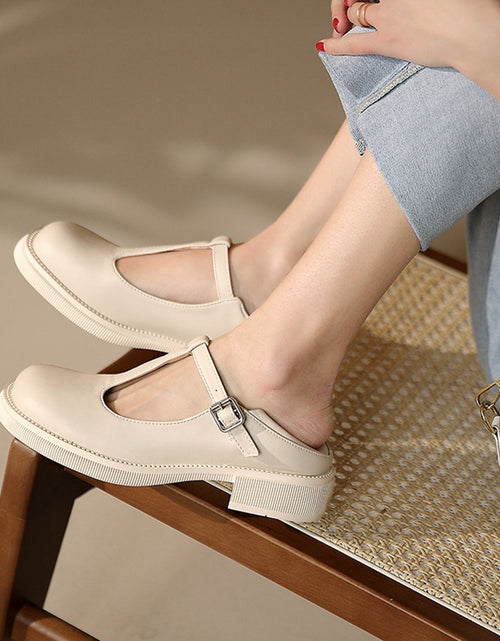 Load image into Gallery viewer, Women’s Shallow-Mouth Mary Jane Shoes
