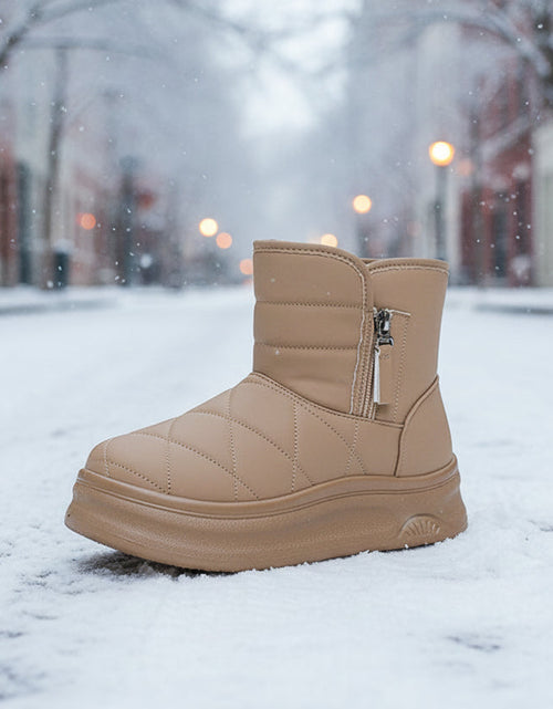 Load image into Gallery viewer, Women’s Warm Fleece-Lined Snow Boots – Casual Winter Anti-Slip Ankle Boots
