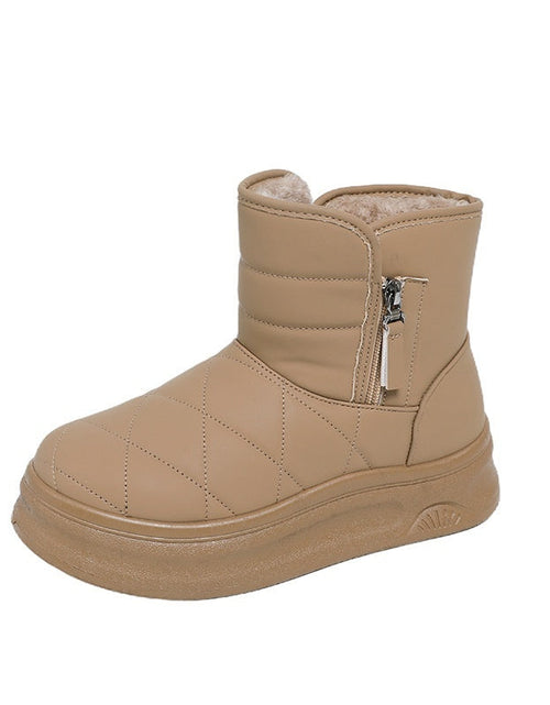 Load image into Gallery viewer, Women’s Casual Warm Fleece-Lined Snow Boots – Winter Anti-Slip Ankle Boots

