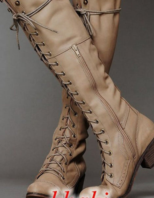 Load image into Gallery viewer, Women’s Over-the-Knee Boots – Round Toe Stylish Tall Winter Boots
