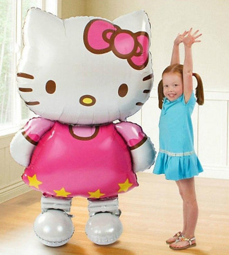 116*68cm Large Size Hello Kitty Cat Foil Balloon/80*48cm Medium Cartoon Wedding Birthday Party Decoration Inflatable Air Balloon