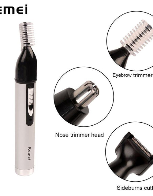 Load image into Gallery viewer, Kemei Fast shaving Men Electric Nose Ear Hair Trimmer Painless Women trimming sideburns eyebrows Beard hair clipper cut Shaver46
