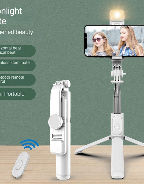 Load image into Gallery viewer, Wholesale Bluetooth Selfie Stick with Fill Light Extended Universal Phone Live Streaming Tripod
