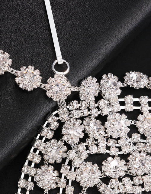 Load image into Gallery viewer, Changliu Su Hair Chain European and American Bohemian Water Diamond Forehead Chain Full of Diamond Headwear Hair chai
