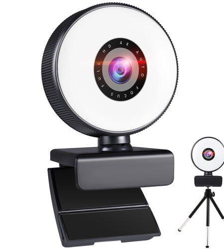 4k beauty autofocus 1080p computer camera high-definition touch USB live streaming webcam2k fill light