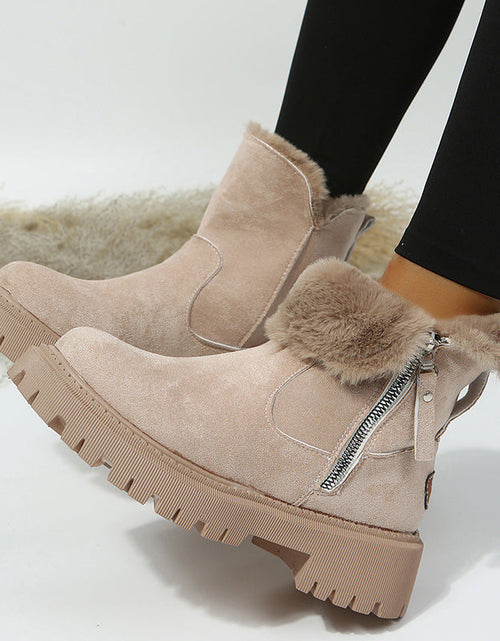 Load image into Gallery viewer, Women’s Plush Snow Boots – Warm Waterproof Winter Boots (Plus Size)
