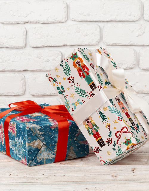 Load image into Gallery viewer, WRAPLULU Nutcracker Christmas Wrapping Paper 4 Jumbo Sheets 28x40in Yellow
