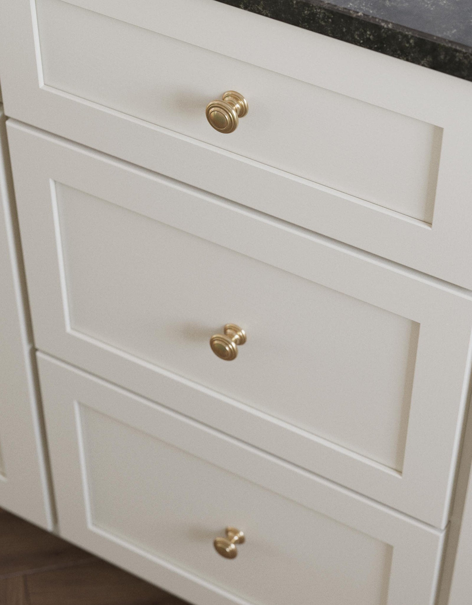 Franklin Brass Matte Black Cabinet Knobs 1-1/8" Round 10-Pack Simple Double Ring