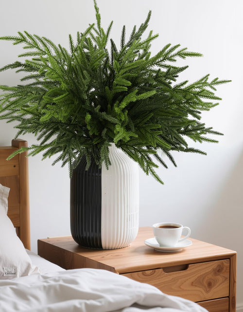 Load image into Gallery viewer, Wsorik 12Pcs 24 Inch Norfolk Pine Stems Artificial Greenery Branches

