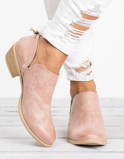 Load image into Gallery viewer, Autumn Women Shoes Retro High Heel Ankle Boots
