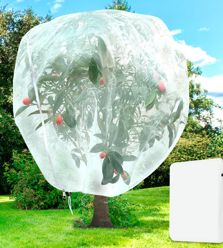 H.Romo Fruit Tree Netting 8x8ft Clear Garden Bird Pest Barrier 1 Pack