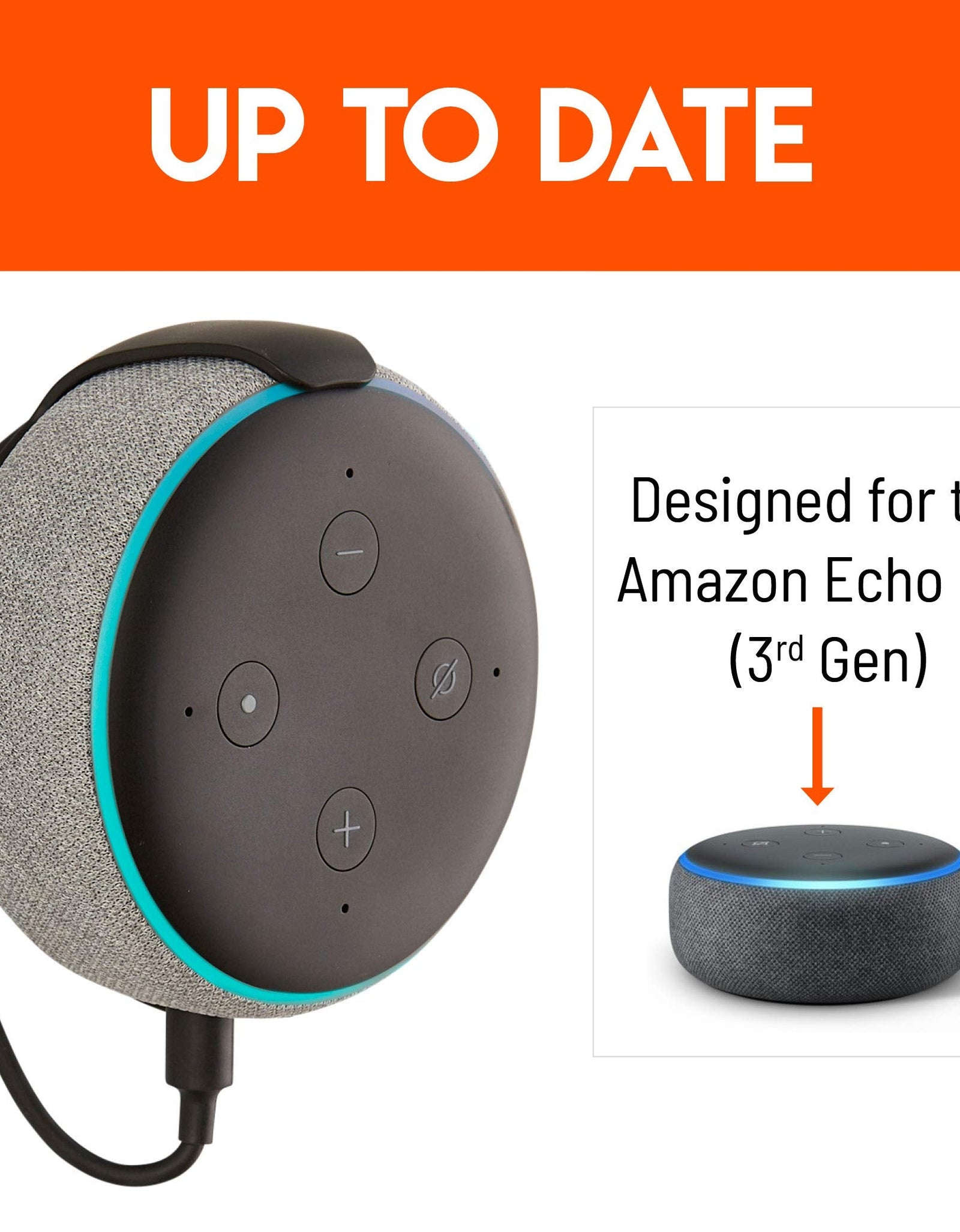 Made for Amazon Mount for Echo Dot (3rd Gen) - White