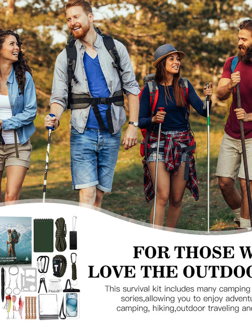 Load image into Gallery viewer, GiftSketch Survival Kit Advent Calendar 2025 24 Days Outdoor Camping Black
