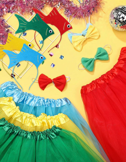 Load image into Gallery viewer, Shyyween 12 Pcs Halloween Sea Fish Costume Headband Tutu Bow Tie Size One Size
