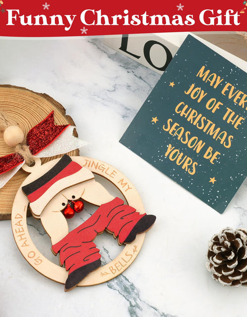 Load image into Gallery viewer, Shzbtdo Naughty Wooden Christmas Tree Ornament 2025 Multi Color Standard Size
