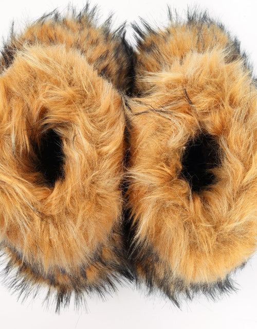Load image into Gallery viewer, Valpeak Women's Snow Boots Knee High Flat Heel Faux Fur Natural Size 9
