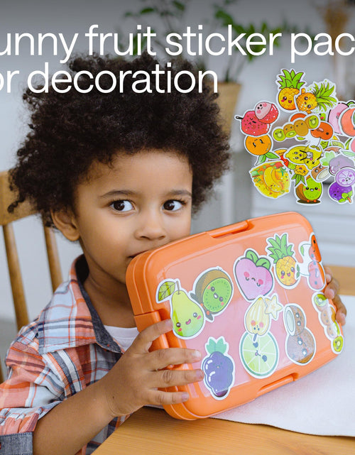 Load image into Gallery viewer, WONDER FAMILY Bento Box 5 Leakproof Containers Insulated Lunch Box Orange
