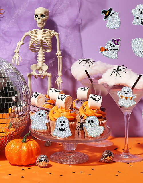Load image into Gallery viewer, COCHIE Halloween J-O-Lantern Stickers 480pcs 1.5in Laser Ghost
