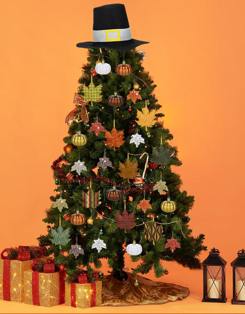 Load image into Gallery viewer, Soulchen 39 Pc Fall Thanksgiving Tree Ornaments Set Orange Brown Gold
