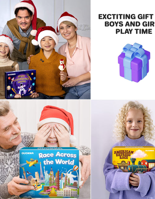 Load image into Gallery viewer, QUOKKA 3X Learning Board Games Set Educational Trivia Cards Kids Ages 6-8
