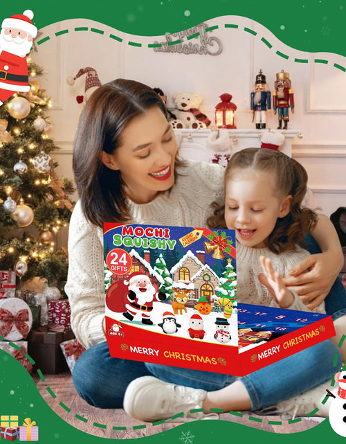 Load image into Gallery viewer, Govetom 2025 Christmas Advent Calendar 24 Days Multi-color Mochi Squishy Toys
