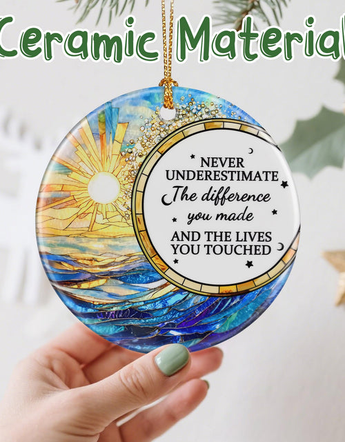 Load image into Gallery viewer, VIAKDEM Christmas Ornaments Going Away Farewell Gifts Ceramic Design A
